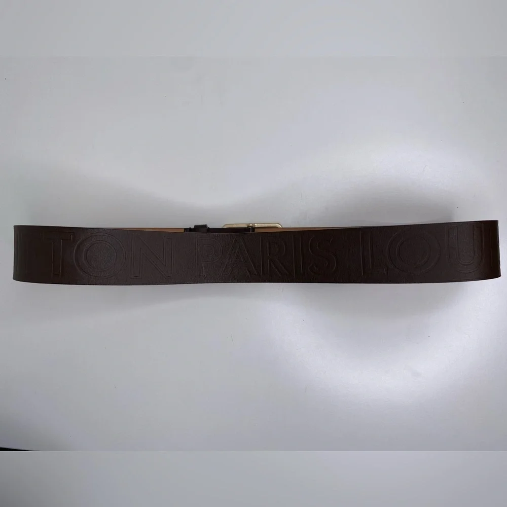 Louis Vuitton Printed Leather Belt Automne Hiver
